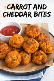 Carrot and Cheddar Bites - Easy Cheesy Vegetarian