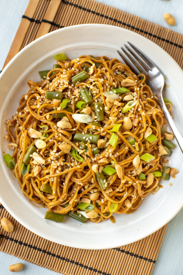 Peanut and Sesame Noodles (in 15 minutes!)