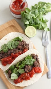 Lentil and black bean tacos - Easy Cheesy Vegetarian