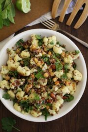 Roasted cauliflower and chickpea quinoa salad | Amuse Your Bouche