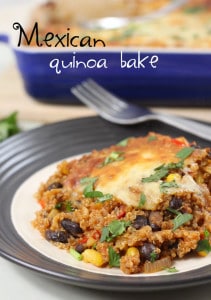 Mexican quinoa bake - Easy Cheesy Vegetarian