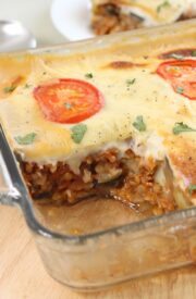 Vegetable Moussaka Casserole - Easy Cheesy Vegetarian