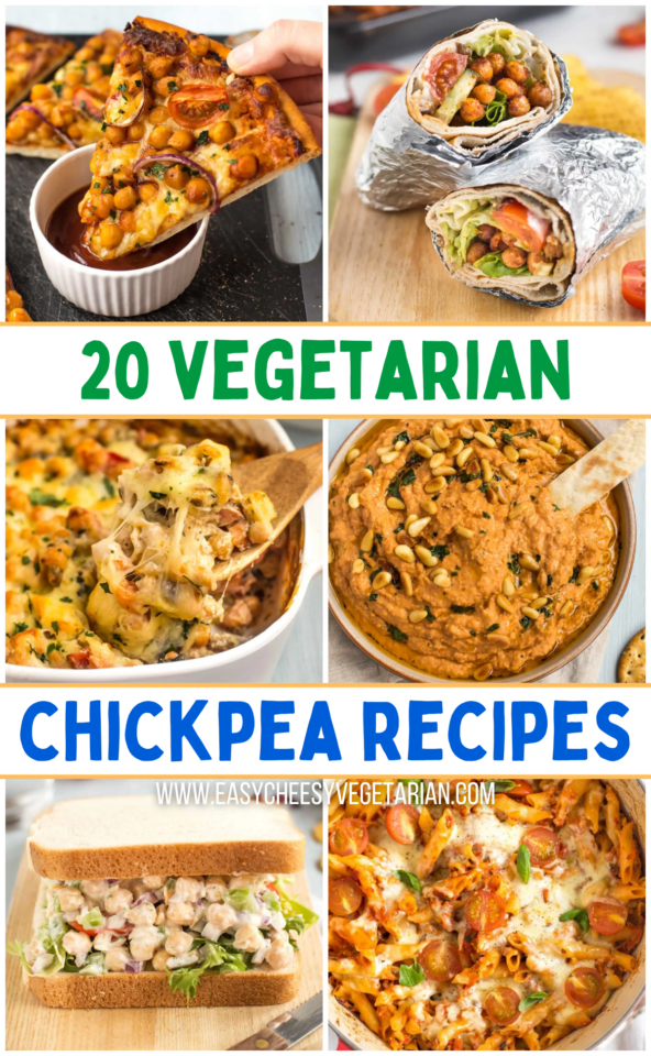 20+ Vegetarian Chickpea Recipes (using canned chickpeas!)
