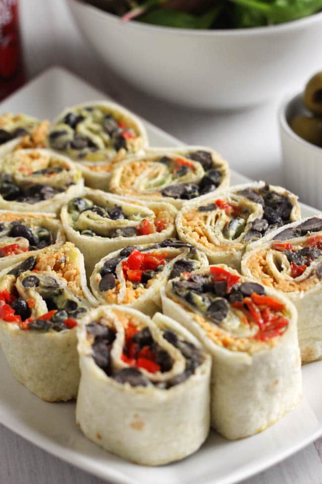 Cheesy Tex Mex tortilla roll-ups - Easy Cheesy Vegetarian