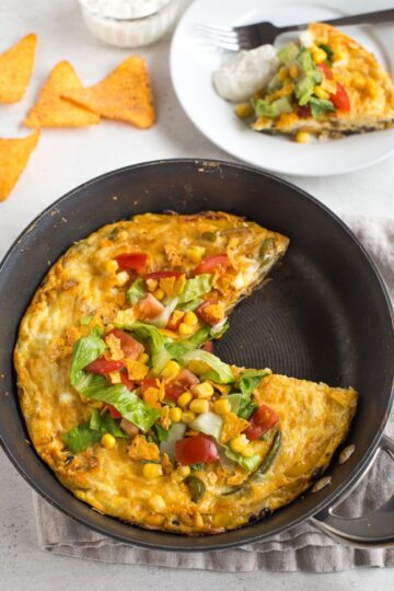 Taco frittata - Easy Cheesy Vegetarian