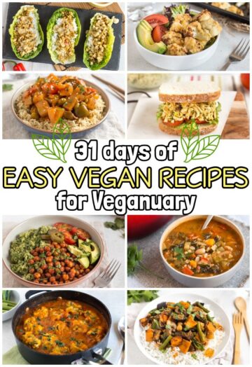 31 Easy Vegan Recipes for Veganuary - Easy Cheesy Vegetarian