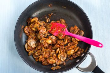 Mushroom And Black Bean Smothered Burritos - Easy Cheesy Vegetarian