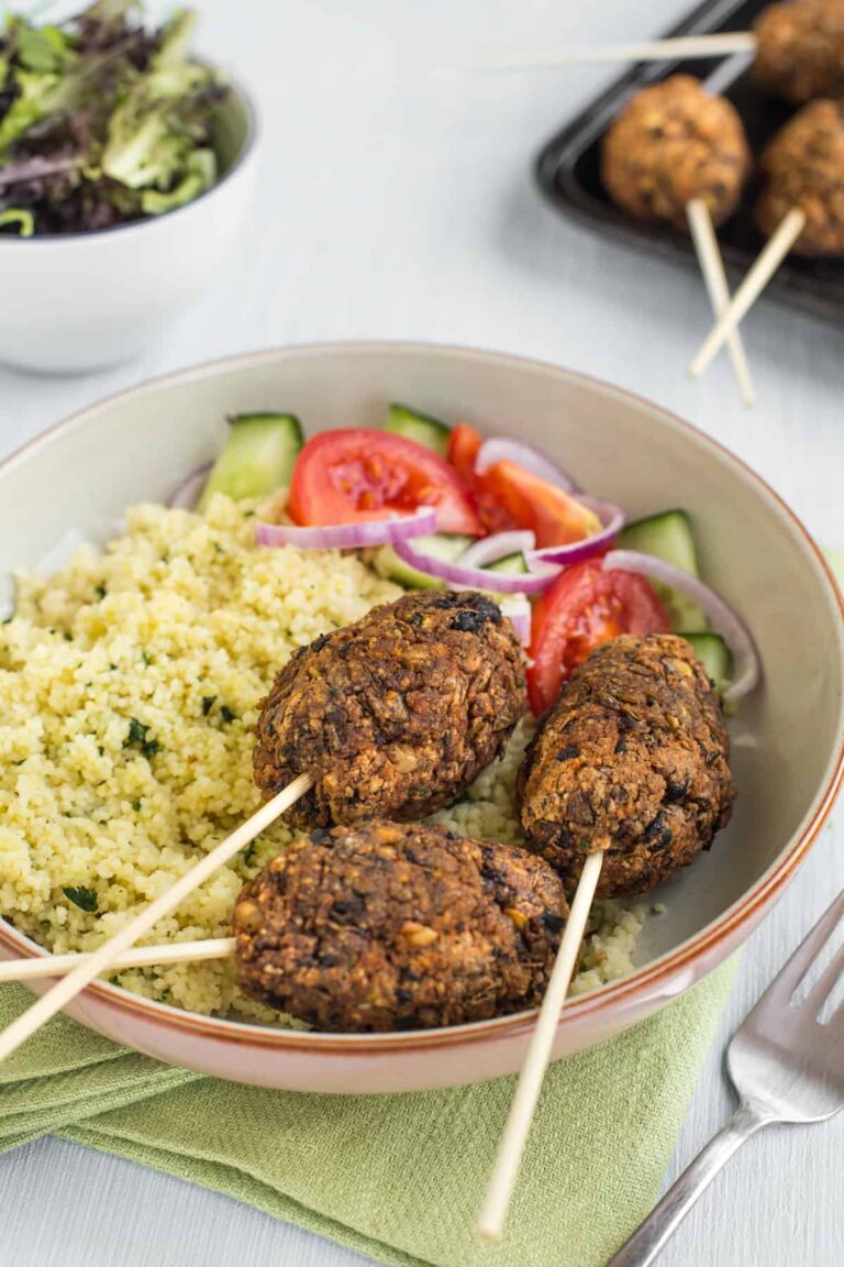 Black Bean and Lentil Vegetarian Koftas - Easy Cheesy Vegetarian