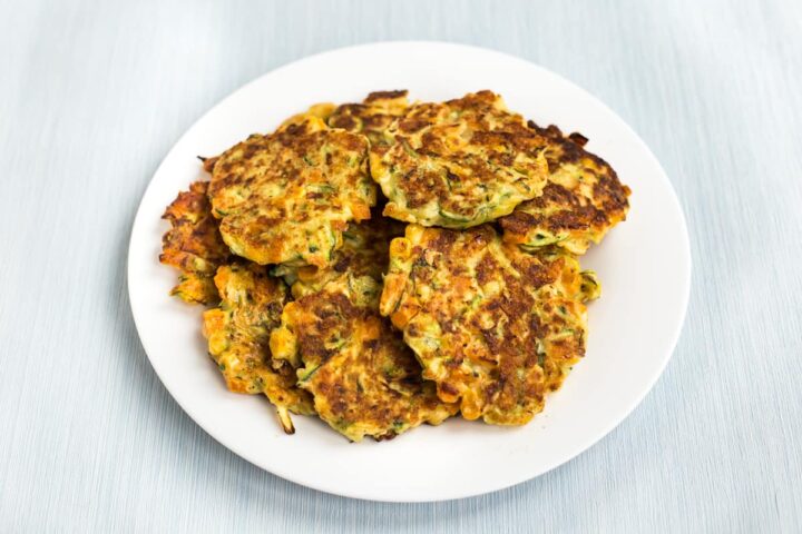 Cheesy Veggie Fritters - Easy Cheesy Vegetarian