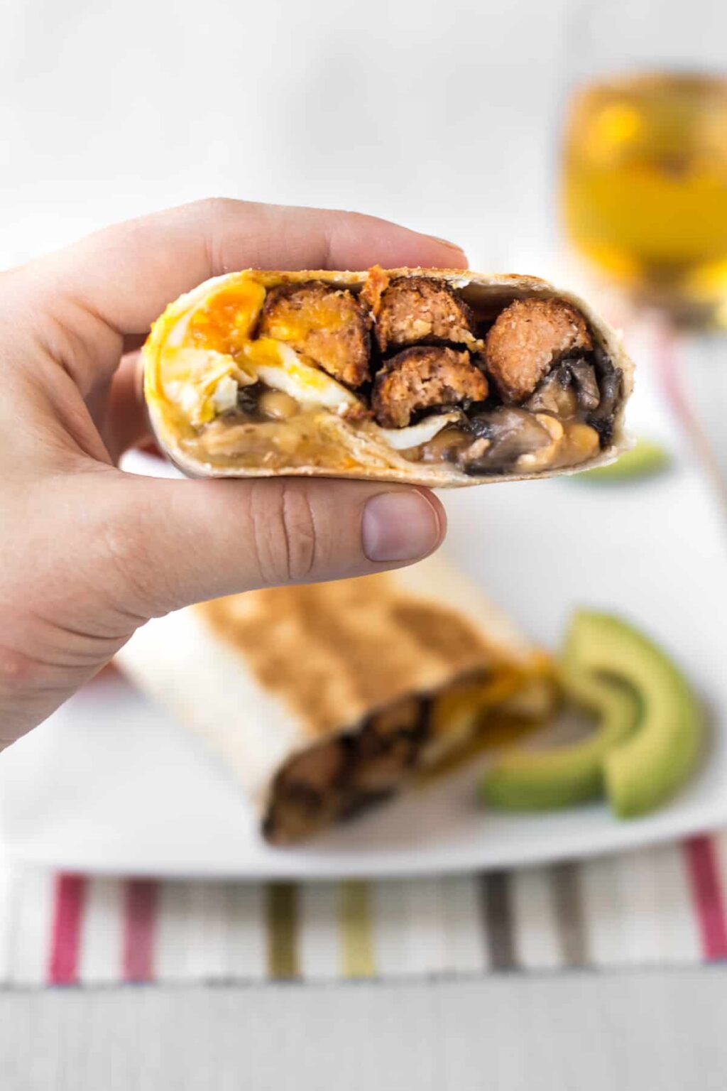 Full English Breakfast Burritos - Easy Cheesy Vegetarian