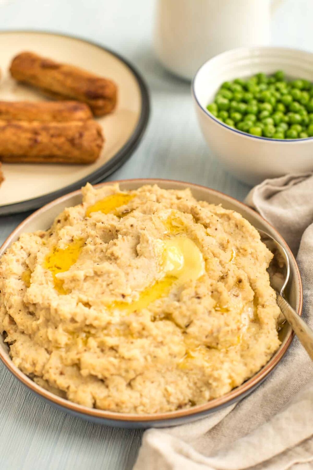 Roasted Cauliflower Mash - Easy Cheesy Vegetarian