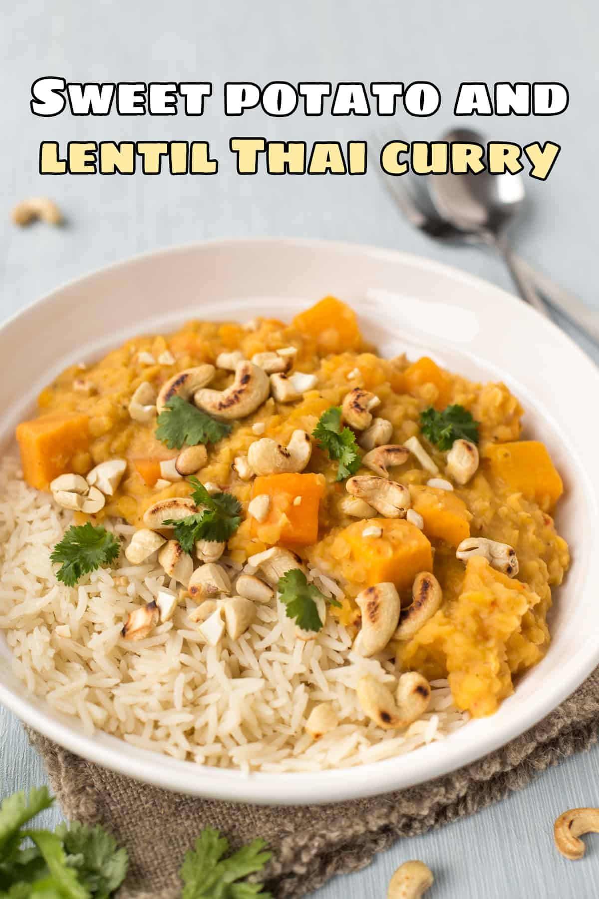 Sweet Potato and Lentil Thai Curry - Easy Cheesy Vegetarian