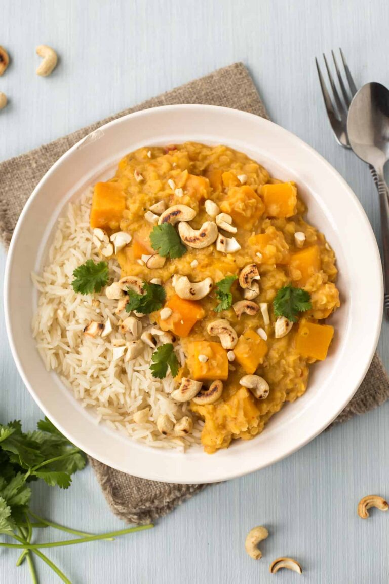 Sweet Potato and Lentil Thai Curry - Easy Cheesy Vegetarian