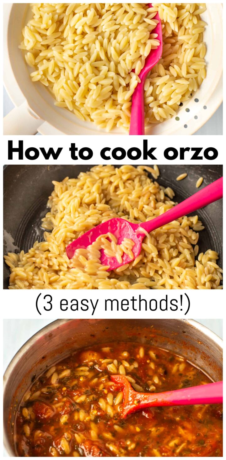 How To Cook Orzo (3 Easy Methods!) - Easy Cheesy Vegetarian