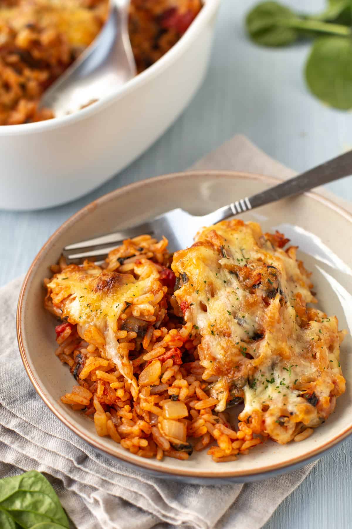 Cheesy Baked Tomato Rice Easy Cheesy Vegetarian   Cheesy Baked Tomato Rice 14 