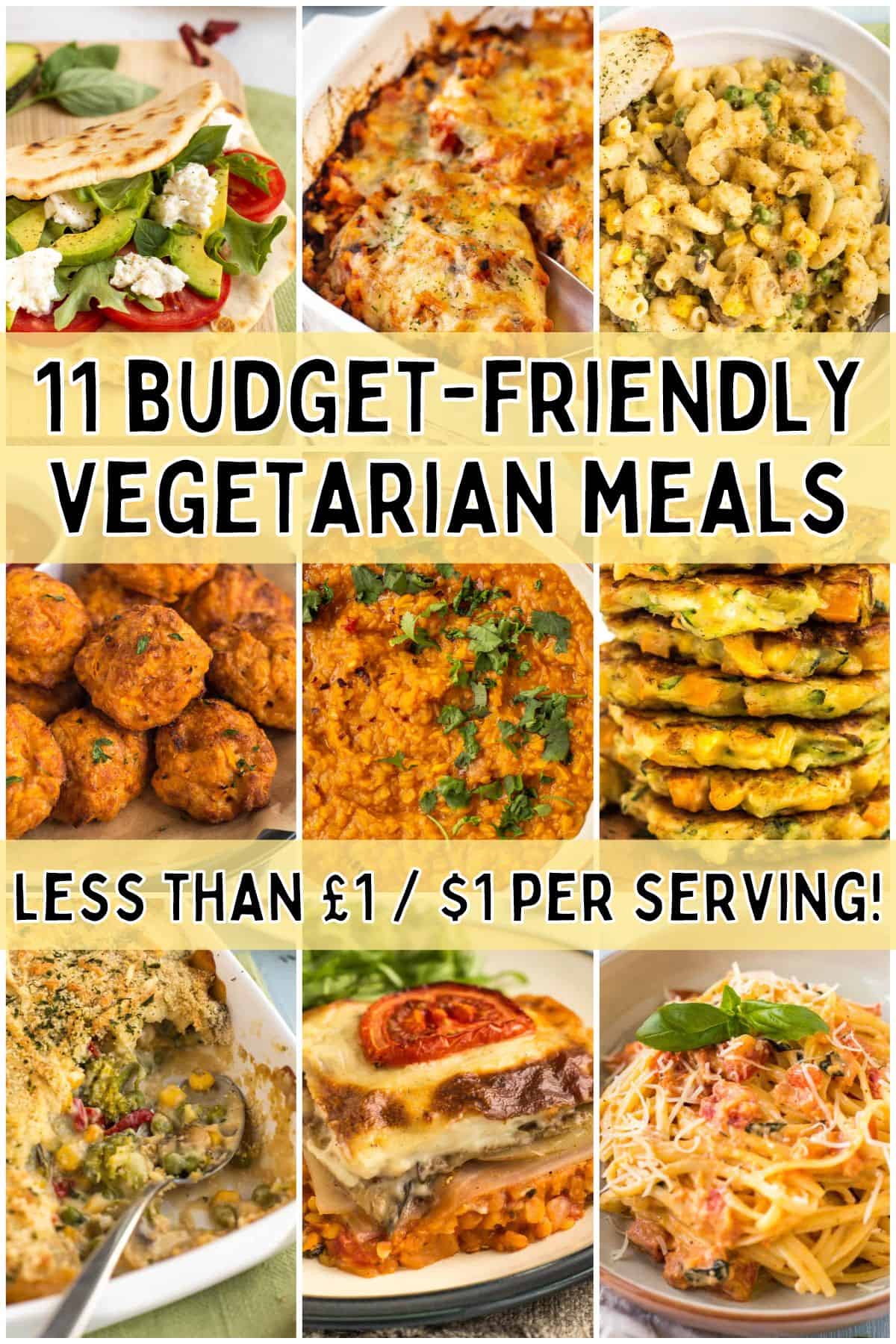 Affordable vegetarian dishes