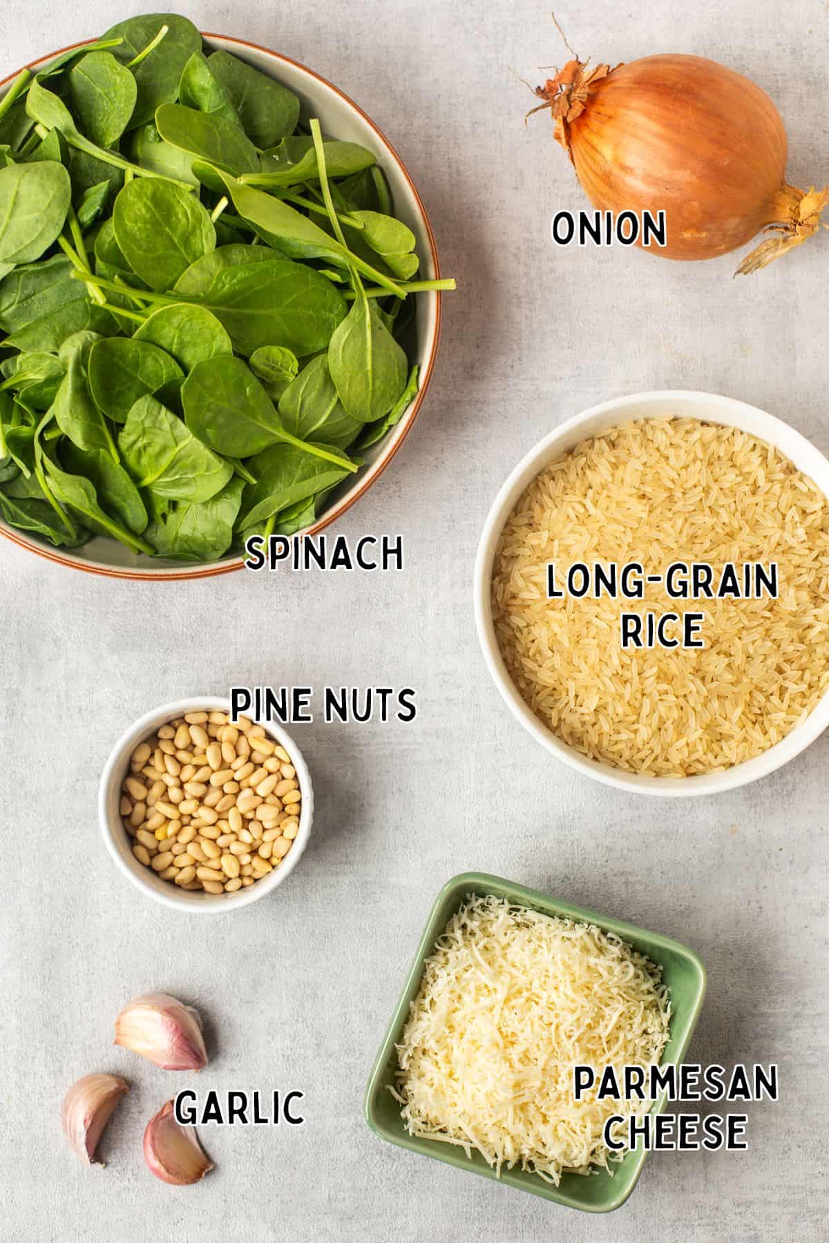 Easy Spinach and Garlic Rice - Easy Cheesy Vegetarian